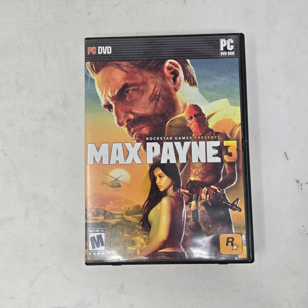 Max‎ Payne 3 PC DVD-ROM Rockstar Games Action Shooter with Manual